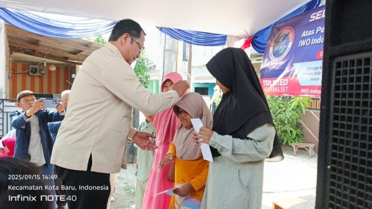 Peresmian Sekretariat IWOI Karawang Korwil 5 Dihadiri Pengurus, Tokoh Masyarakat, dan Anak Yatim