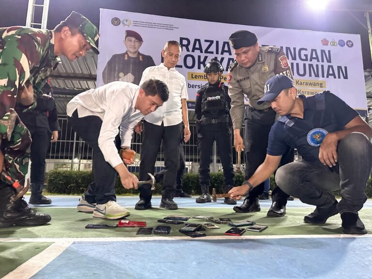 Lapas Karawang Tegaskan Komitmen “Zero Narkoba”, Gelar Razia Gabungan Skala Besar