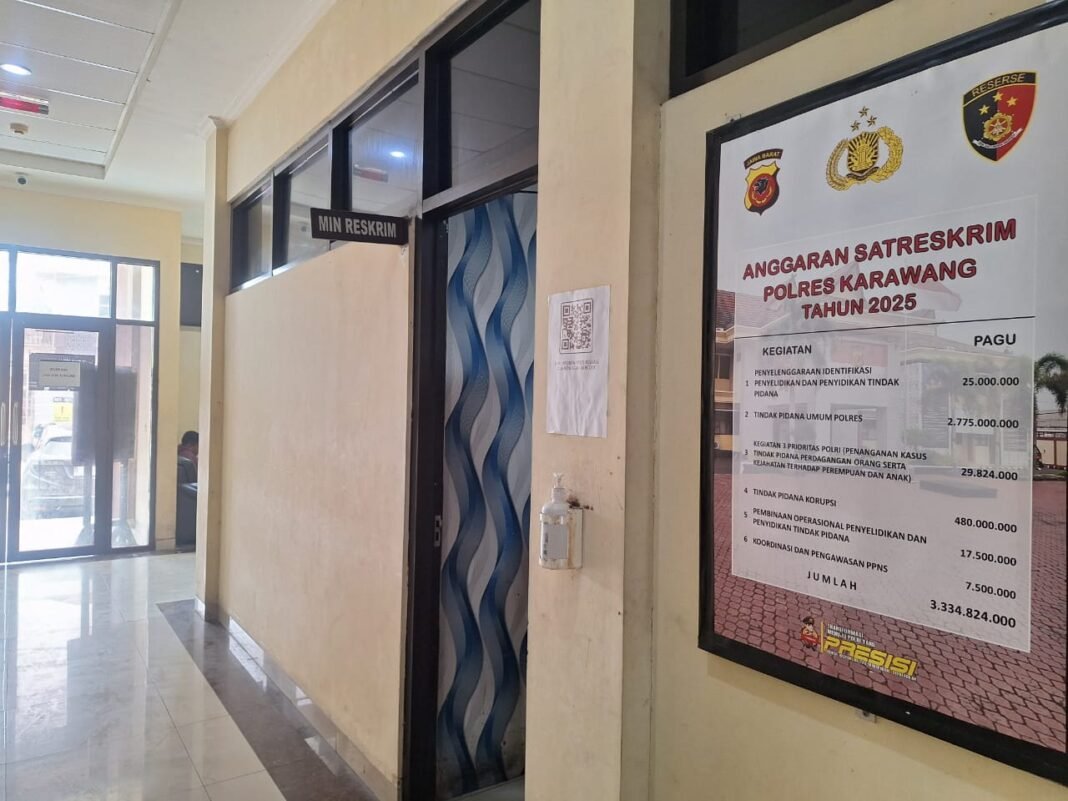 Soal Hilangnya Barang Bukti Rp73 Juta, Polres Karawang Pilih Diam