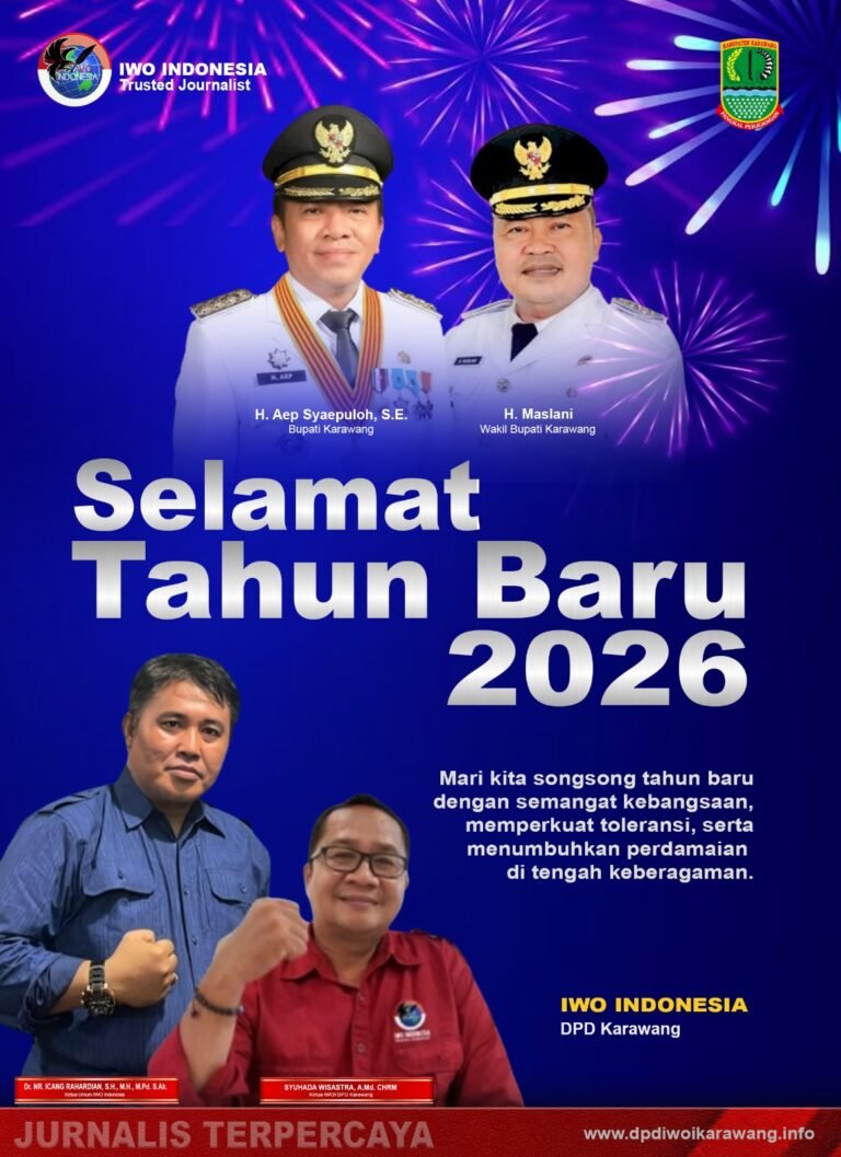 Sambut Tahun Baru 2026, IWO Indonesia DPD Karawang Ajak Insan Pers Perkuat Integritas