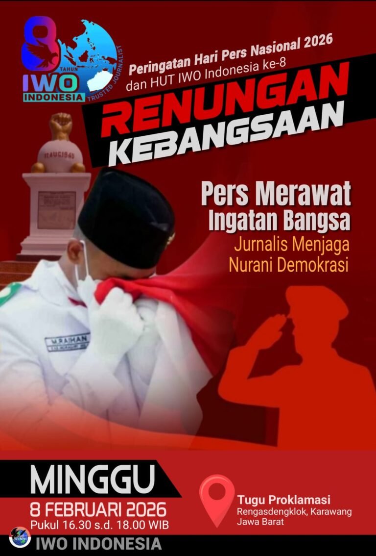 IWO Indonesia Gelar Renungan Kebangsaan, Teguhkan Marwah Jurnalis Online