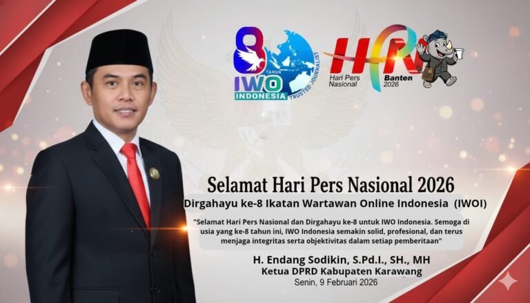 Selamat HPN dan HUT ke-8 IWO Indonesia, DPRD Karawang Tegaskan Komitmen pada Demokrasi