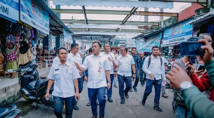 Bupati Karawang dan Forkopimda Sidak Pasar Jelang Ramadan Harga Relatif Stabil