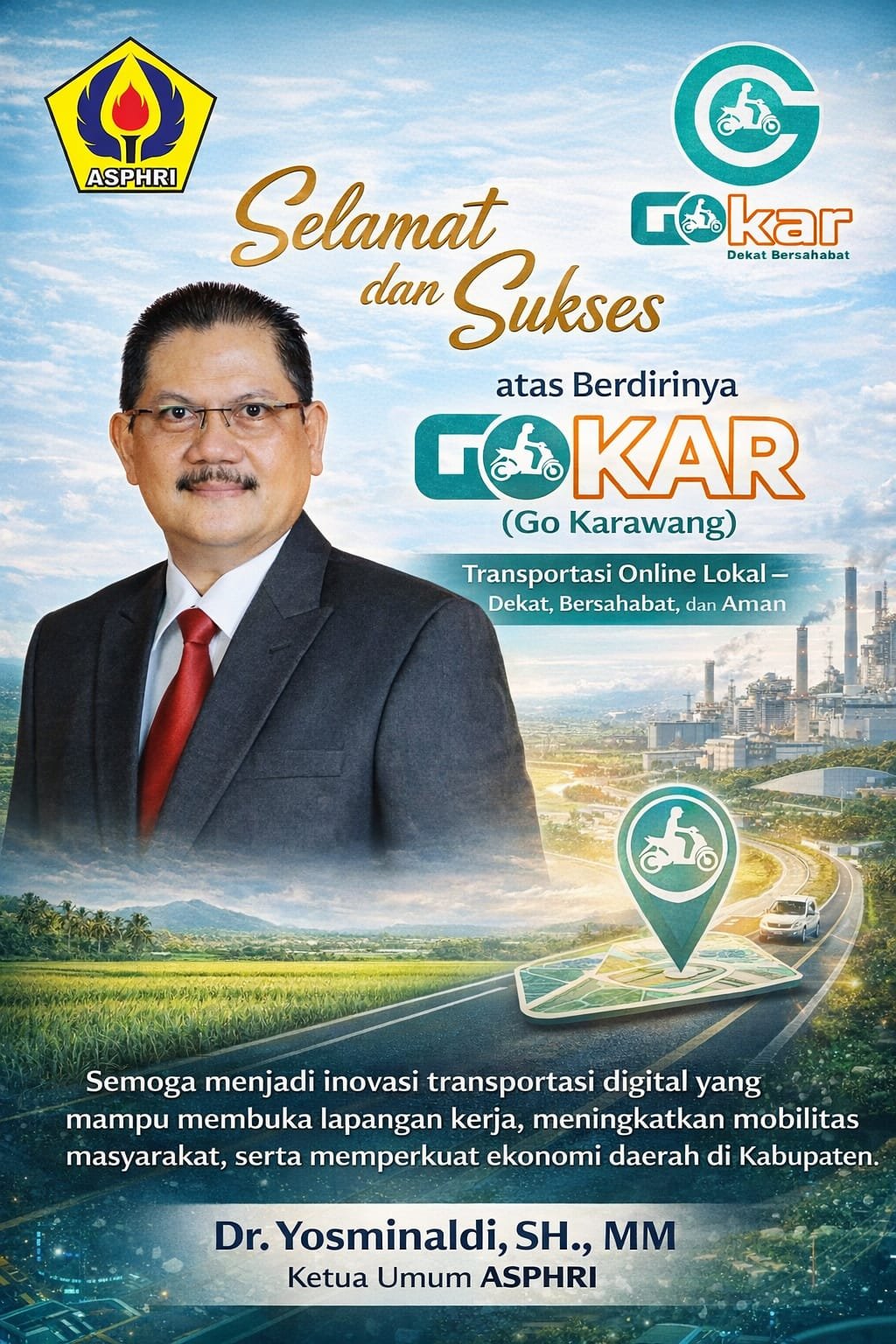 ASPHRI: GOKAR Bisa Jadi Solusi Mobilitas Pekerja di Kawasan Industri Karawang