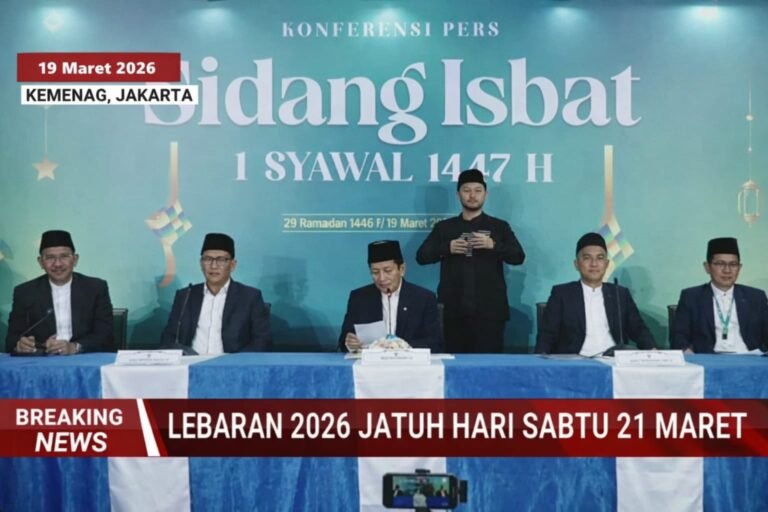 Akhirnya Ditetapkan! Lebaran 2026 Jatuh Sabtu, 21 Maret