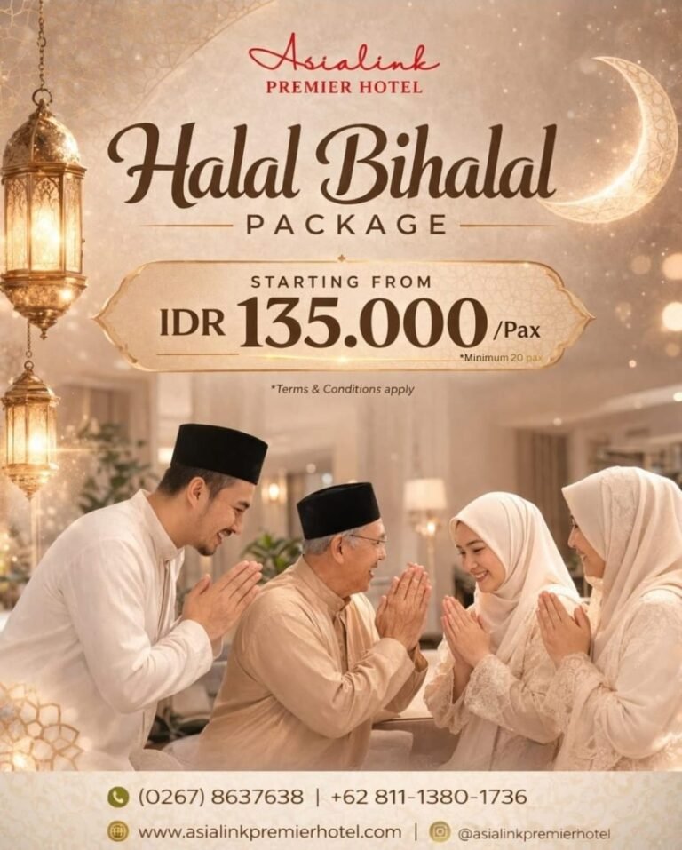 Asialink Premier Hotel Tawarkan Paket Halal Bihalal Mulai Rp135 Ribu per Orang