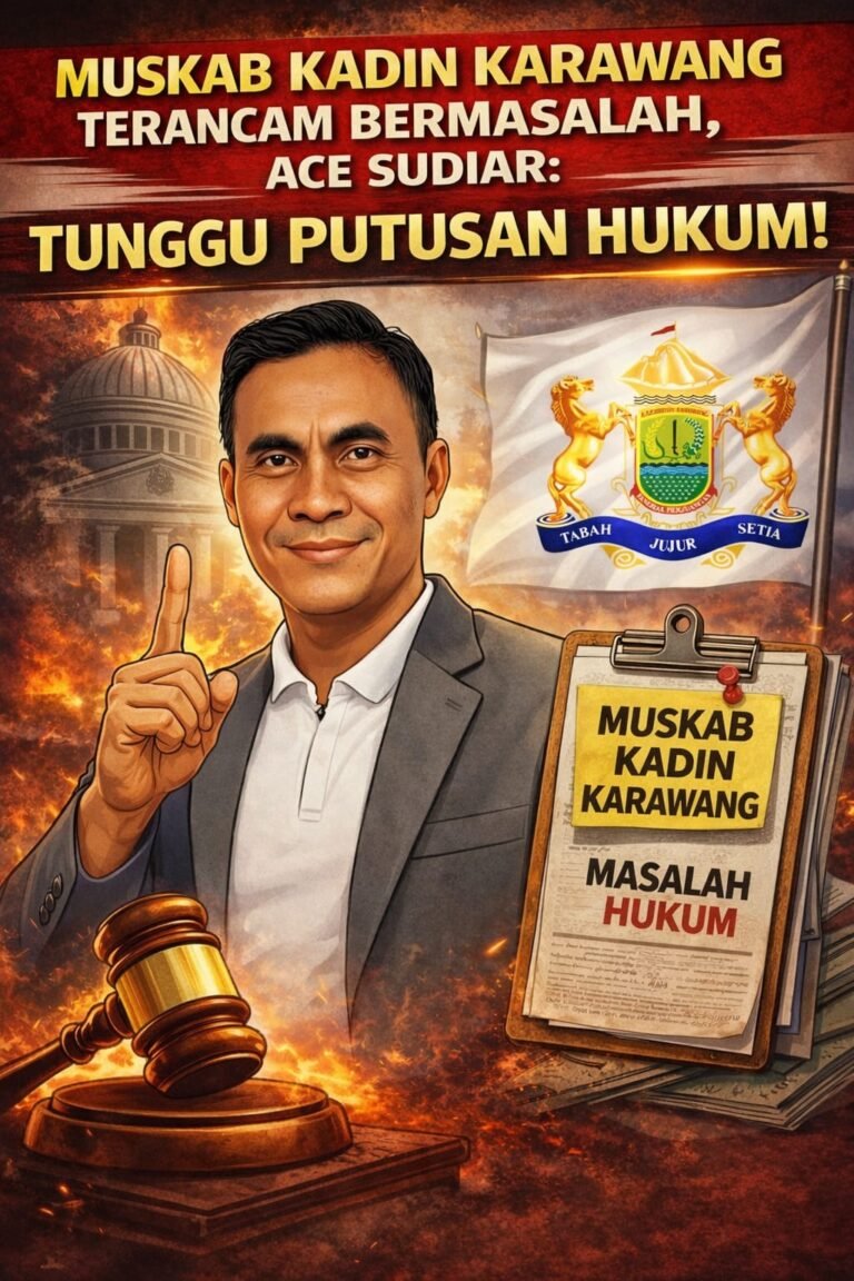 Muskab KADIN Karawang Terancam Bermasalah, Ace Sudiar: Tunggu Putusan Hukum!