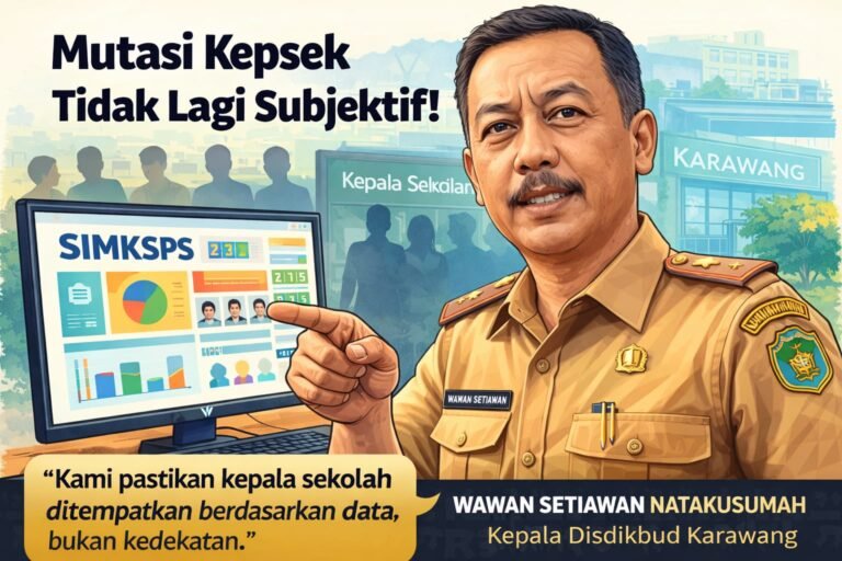 Mutasi Kepsek Karawang Kini Berbasis Data, SIMKSPS Hapus Praktik “Like and Dislike”