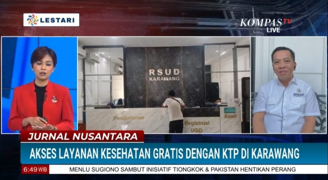 Bupati Aep Sampaikan Kepesertaan JKN Karawang Capai 98 Persen dalam Wawancara di Kompas TV