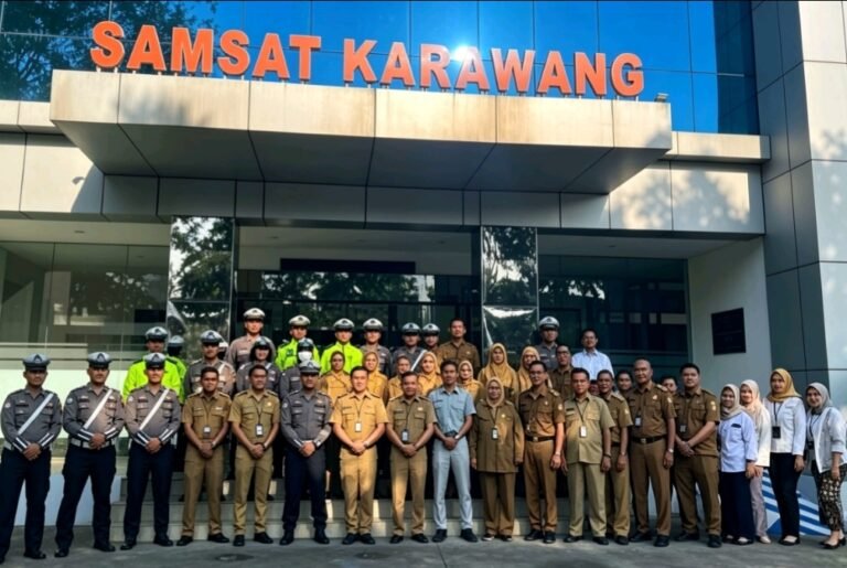 Samsat Karawang Gelar Apel Gabungan, Perkuat Sinergi Pelayanan Publik