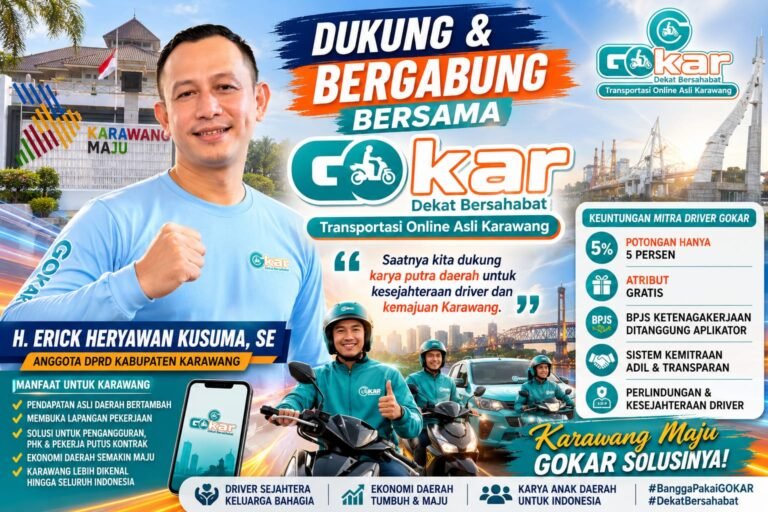 Anggota DPRD Karawang H. Erick Heryawan Dorong GOKAR Jadi Kebanggaan dan Harumkan Nama Karawang