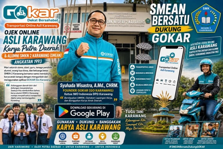 SMEAN ( SMKN 2 ) Bersatu Dukung GOKAR, Banggakan Karya Anak Karawang