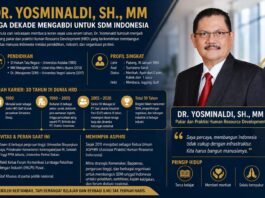 Ketua Umum ASPHRI Dr. Yosminaldi, Sosok di Balik Pengembangan SDM Indonesia