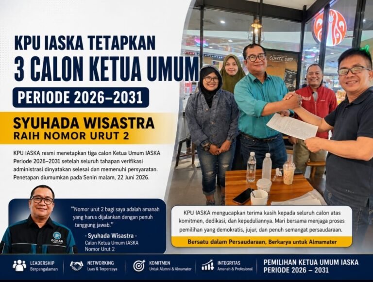 KPU IASKA Umumkan Tiga Calon Ketua Umum, Syuhada Wisastra Siap Wujudkan Alumni Bersatu