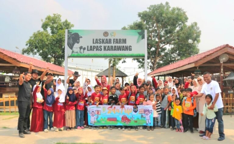 LASKAR Farm Lapas Karawang Jadi Sarana Edukasi Pertanian, Peternakan, dan Perikanan bagi Pelajar