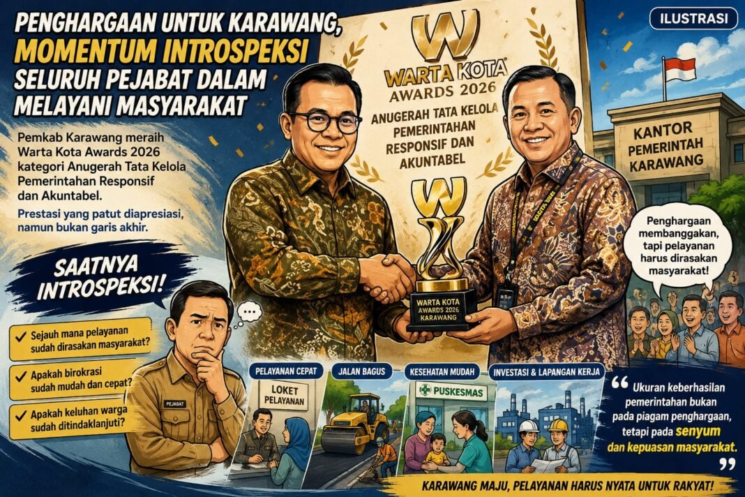 Penghargaan untuk Karawang, Momentum Introspeksi Seluruh Pejabat dalam Melayani Masyarakat Penghargaan untuk Karawang, Momentum Introspeksi Seluruh Pejabat dalam Melayani Masyarakat