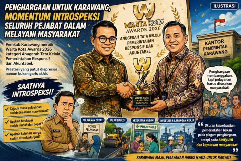 Penghargaan untuk Karawang, Momentum Introspeksi Seluruh Pejabat dalam Melayani Masyarakat