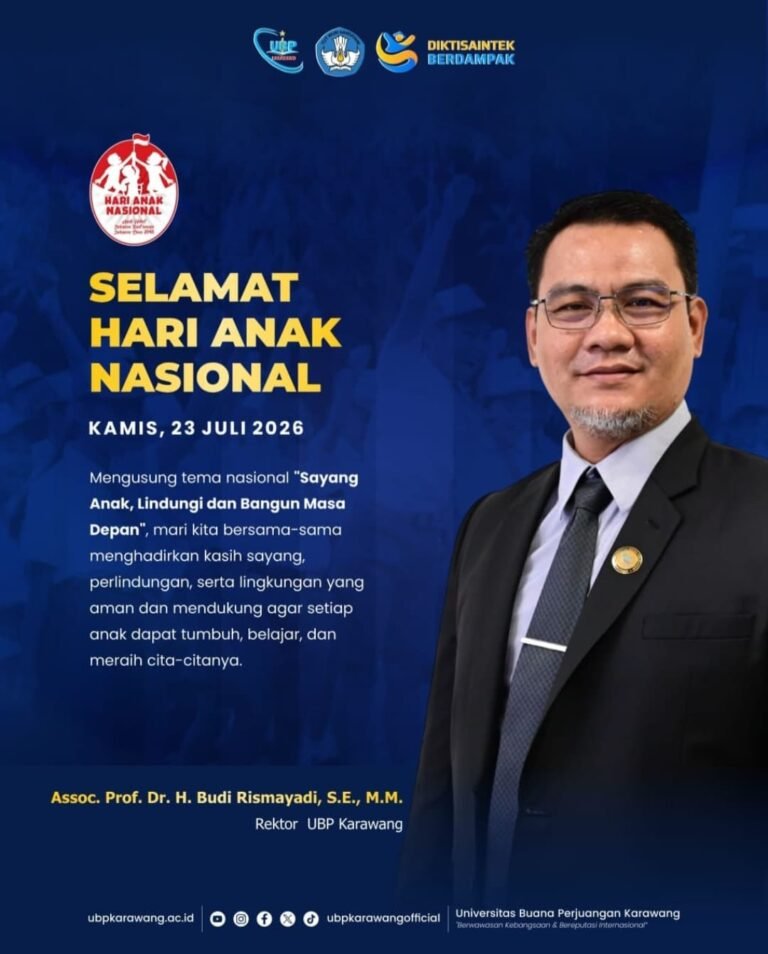 Rektor UBP Karawang Tekankan Pendidikan Berkualitas Demi Masa Depan Anak Indonesia
