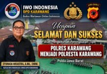 Ketua IWOI Karawang Dukung Polresta Karawang Tingkatkan Disiplin Dan Pelayanan