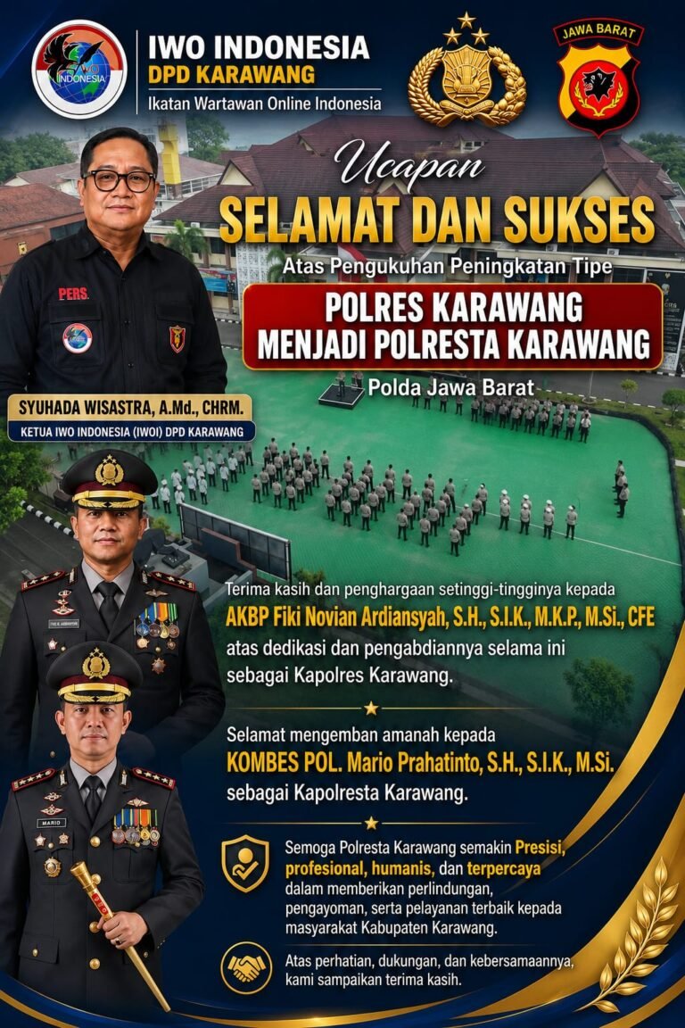 Ketua IWOI Karawang Dukung Polresta Karawang Tingkatkan Disiplin Dan Pelayanan