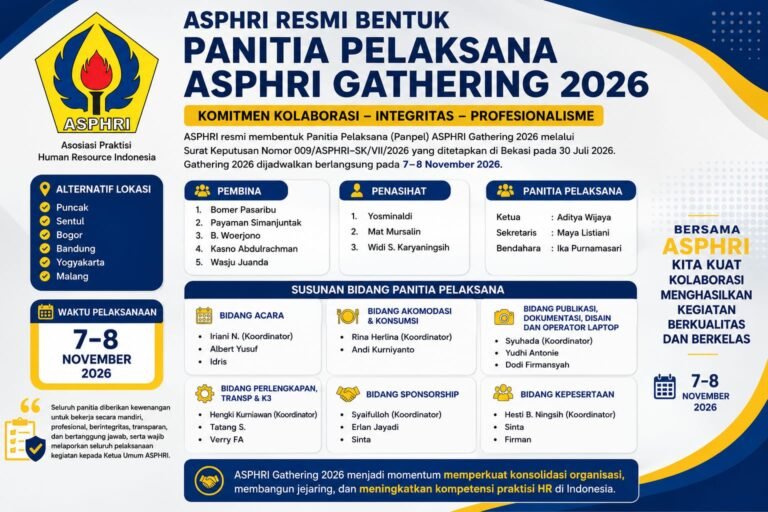 Dr. Yosminaldi Resmi Bentuk Panitia ASPHRI Gathering 2026 Nasional
