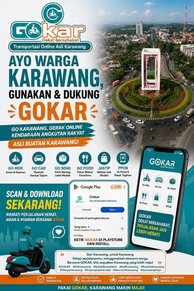 GOKAR Tumbuh di Karawang, 5.200 Pengguna dan 1.200 Driver hingga Juli 2026