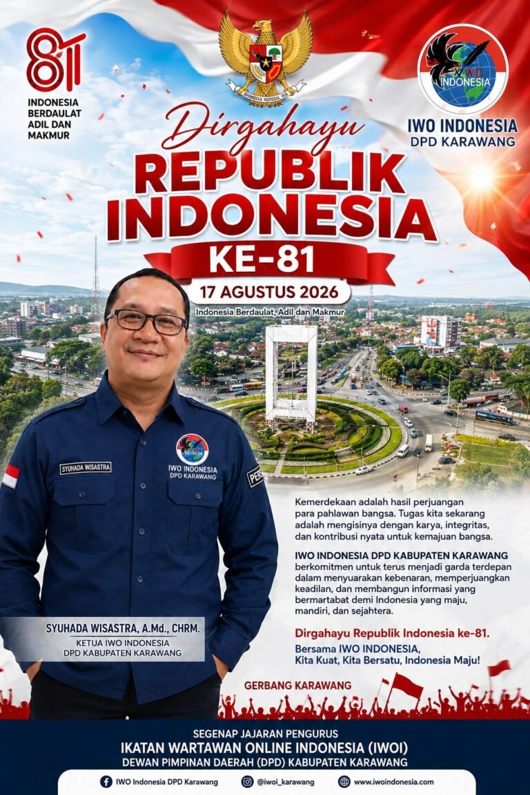 IWO Indonesia Karawang Dorong Pembangunan Berkeadilan di Momentum HUT RI ke-81