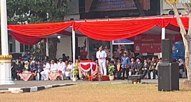 Upacara HUT ke-81 RI di Cikampek, Kompol Aji: Kemerdekaan Harus Diisi dengan Tindakan Nyata
