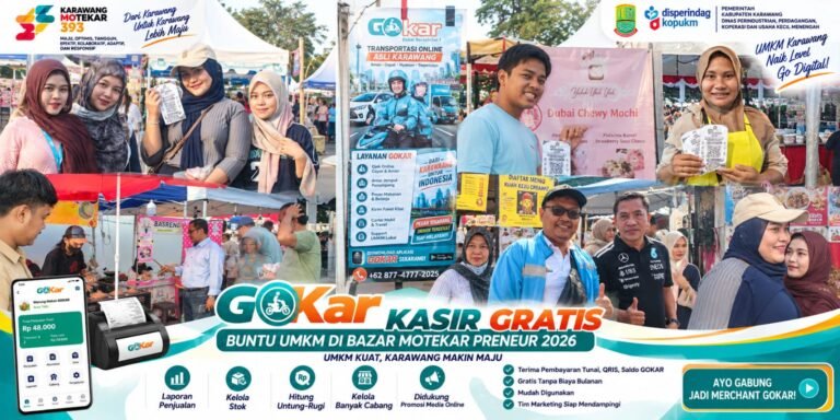 GOKAR Kasir Gratis Bantu UMKM Naik Kelas di Bazar Motekar Preneur 2026
