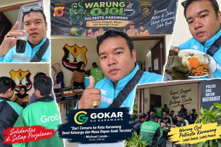 Warung Ojol Polresta Karawang Jadi Penolong Driver, Michael Lendo: Sangat Membantu Kami