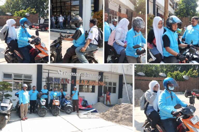 10 Siswa SMAN 4 Karawang Nikmati Antar Pulang Gratis GOKAR