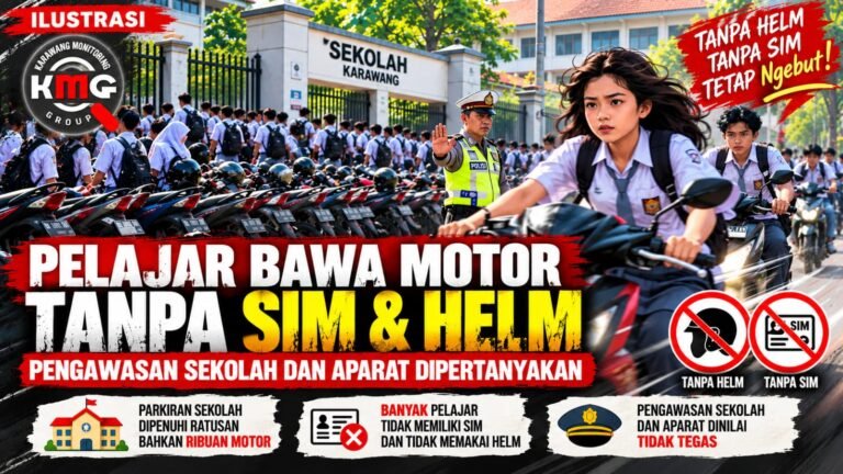 Pelajar Belum Punya SIM Nekat Berkendara, KMG Ingatkan Sekolah dan Orang Tua di Karawang
