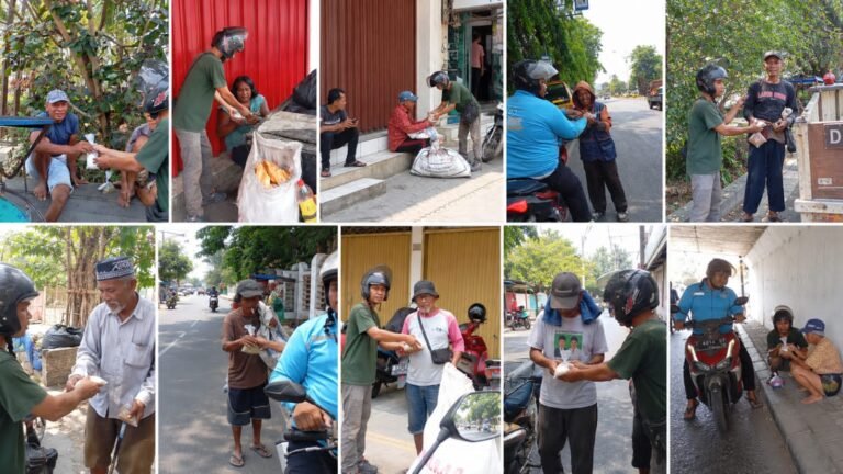 Peduli Pemulung dan Pengamen, Mie Ayam Berkat Seroja Bersama Driver GOKAR Gelar Jumat Berbagi